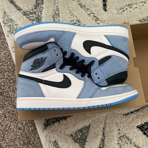 Jordan 1 University Blue. Size 10. Pre-owned. Worn once. Great condition